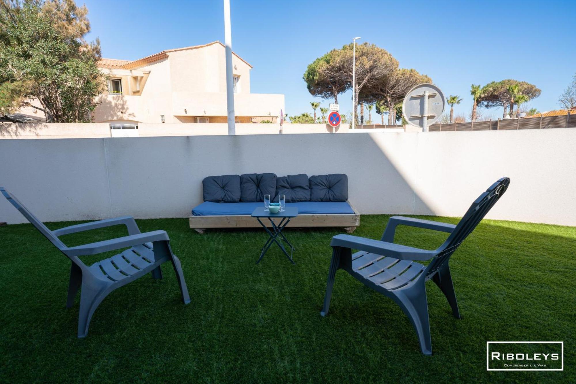 Grand T3 Neuf Climatise Avec Wifi A 100M De La Plage Vias Exteriör bild